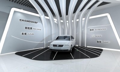 现代汽车展厅3D模型下载